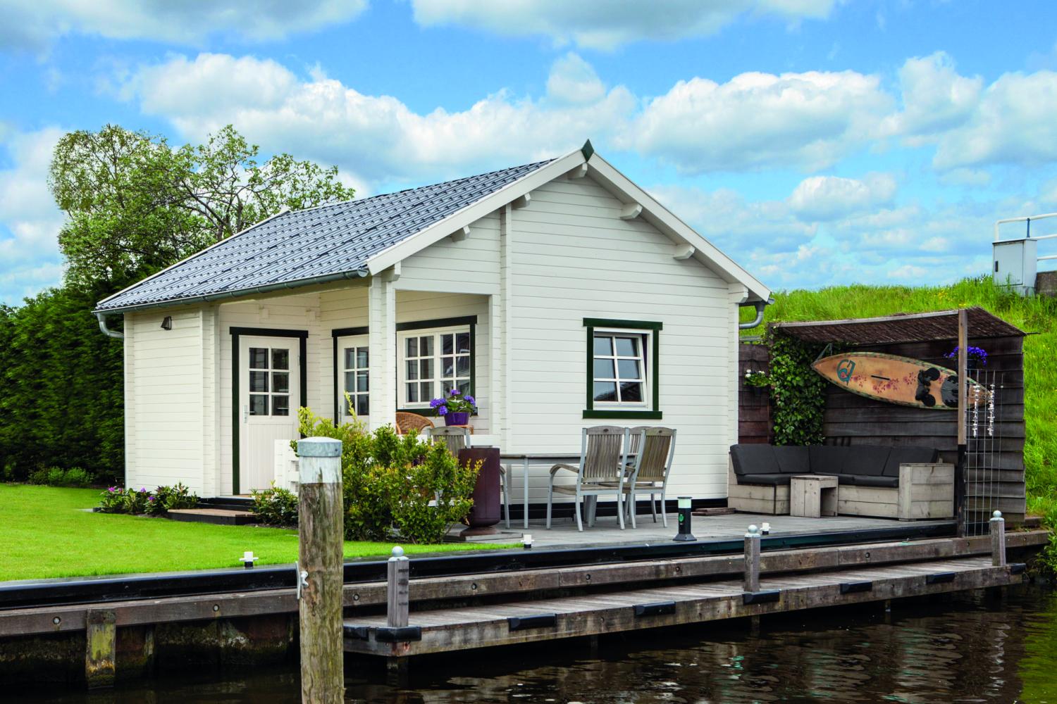 Sommerhus / Hytte Edelweiss 70 mm vægbjælker 580 x 490 cm  PETER-HOLMBERG