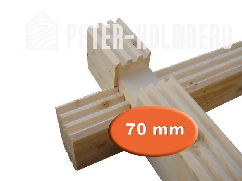 70 mm gran Vægbjælke PETER-HOLMBERG 