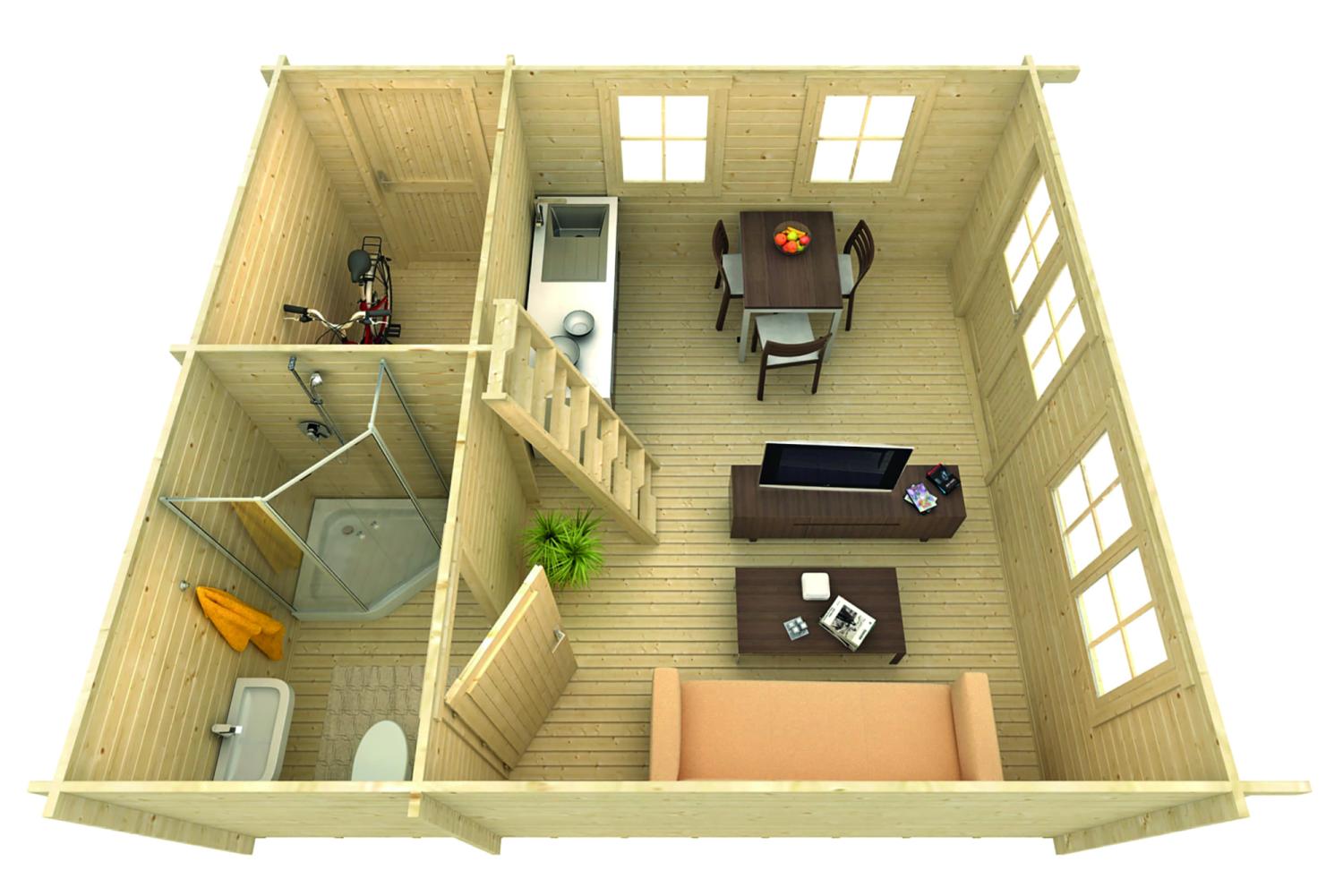 BERLIN Kolonihavehus eller fritidshus i træ PETER-HOLMBERG 