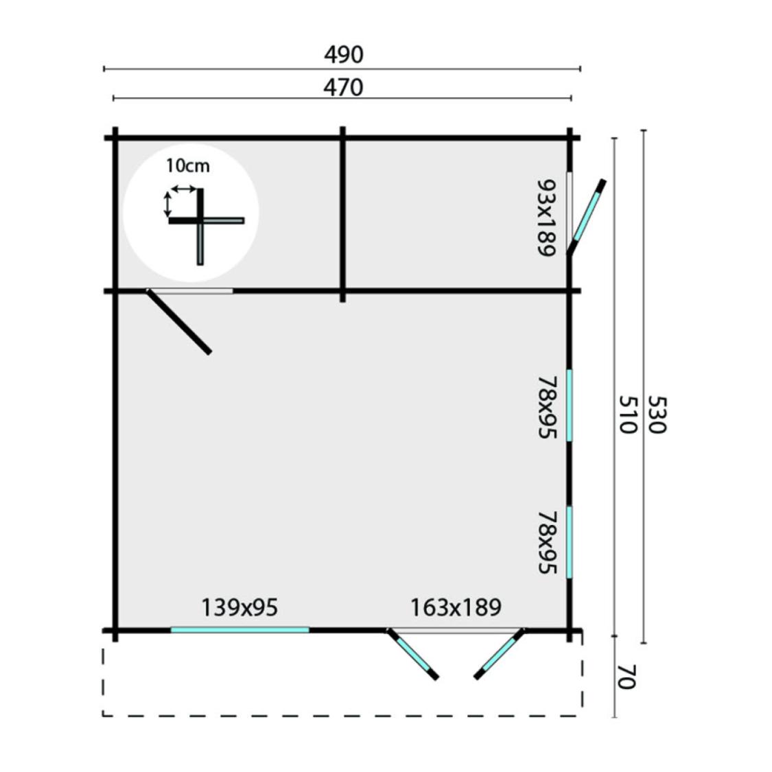 BERLIN Kolonihavehus eller fritidshus i træ PETER-HOLMBERG 