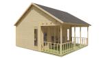 Havehus Olaug 44 mm med veranda – 29,8 m² PETER-HOLMBERG