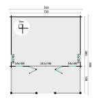 Havehus Olaug 44 mm med veranda – 29,8 m² PETER-HOLMBERG
