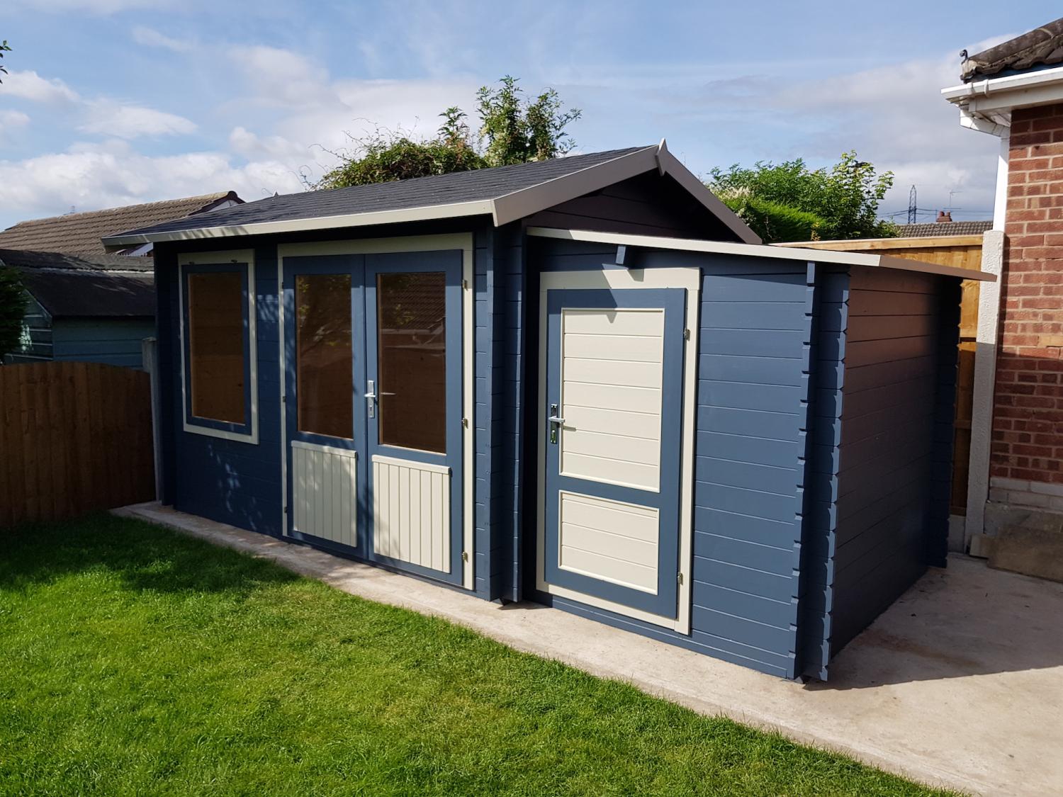 Havehus 8,75 m2 Daisy 40 mm 350 x 250 cm PETER-HOLMBERG