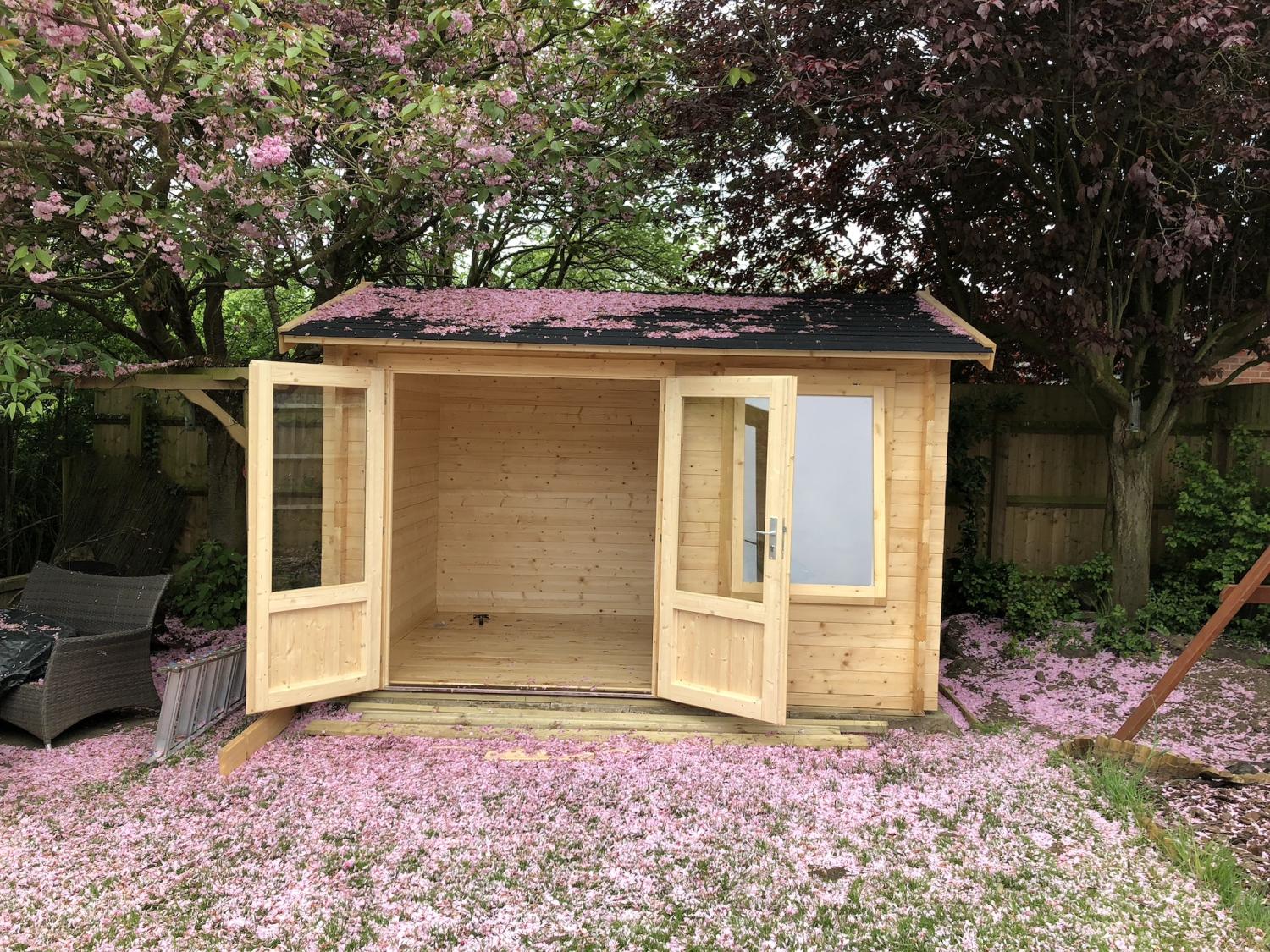 Havehus 8,75 m2 Daisy 40 mm 350 x 250 cm PETER-HOLMBERG
