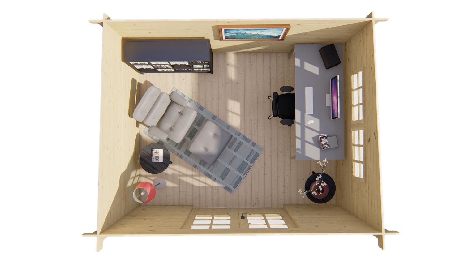 HaveHytte Loya 28 mm 380x300x220 cm 9,9 m2 PETER-HOLMBERG