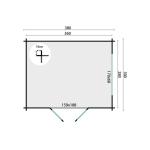 HaveHytte Loya 28 mm 380x300x220 cm 9,9 m2 PETER-HOLMBERG