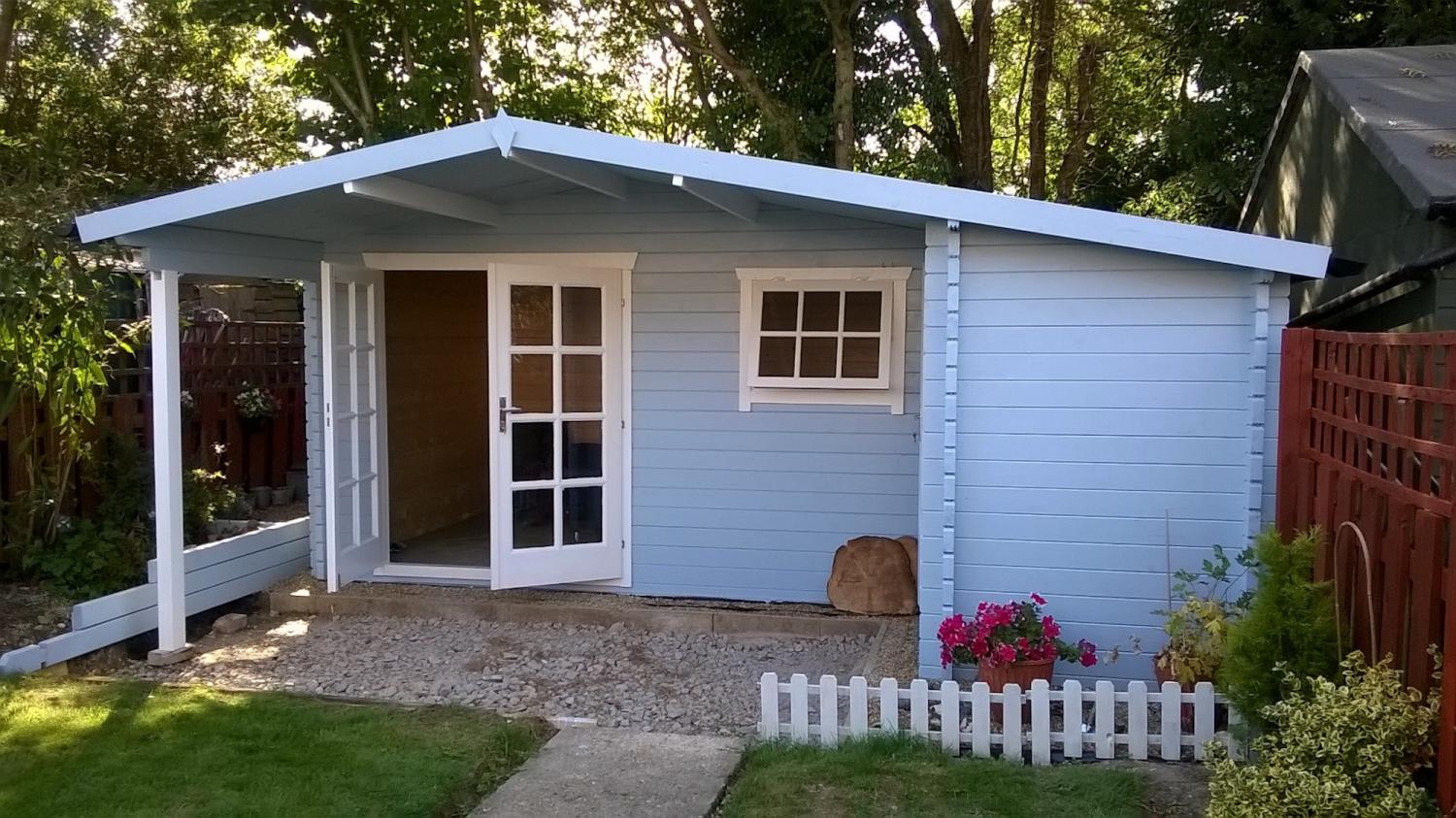 Bjælkehytte Wolfgang 44 mm ubehandlet 530x450 cm  PETER-HOLMBERG