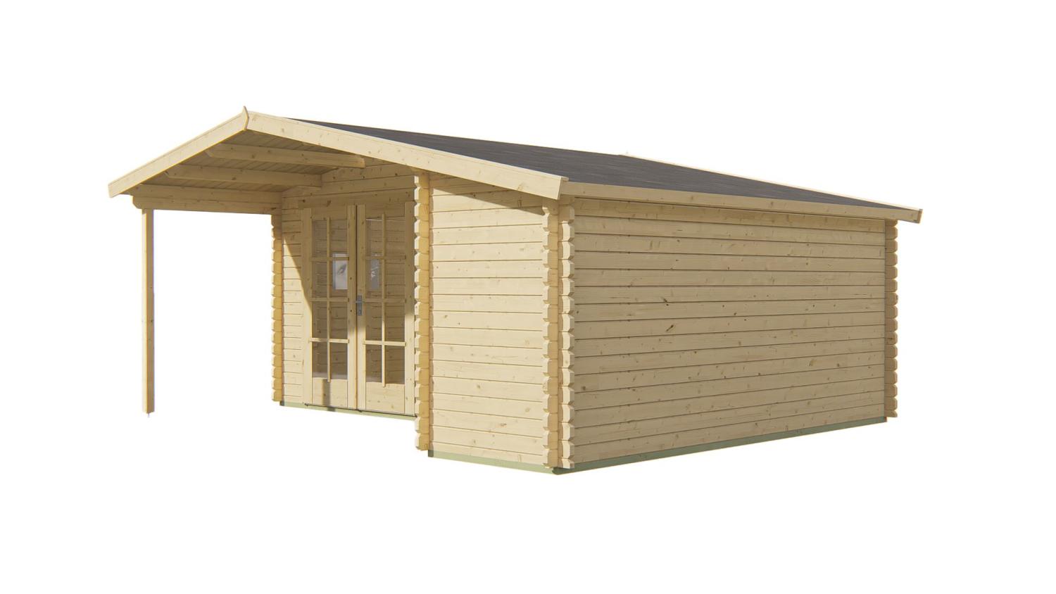 Havehus Wolfgang 44 mm ubehandlet 530x450 cm  PETER-HOLMBERG