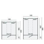 Udendørs Saunatønde i træ Ø205 x 250 cm - 38 mm PETER-HOLMBERG