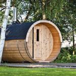 Udendørs Saunatønde i træ Ø205 x 250 cm - 38 mm PETER-HOLMBERG