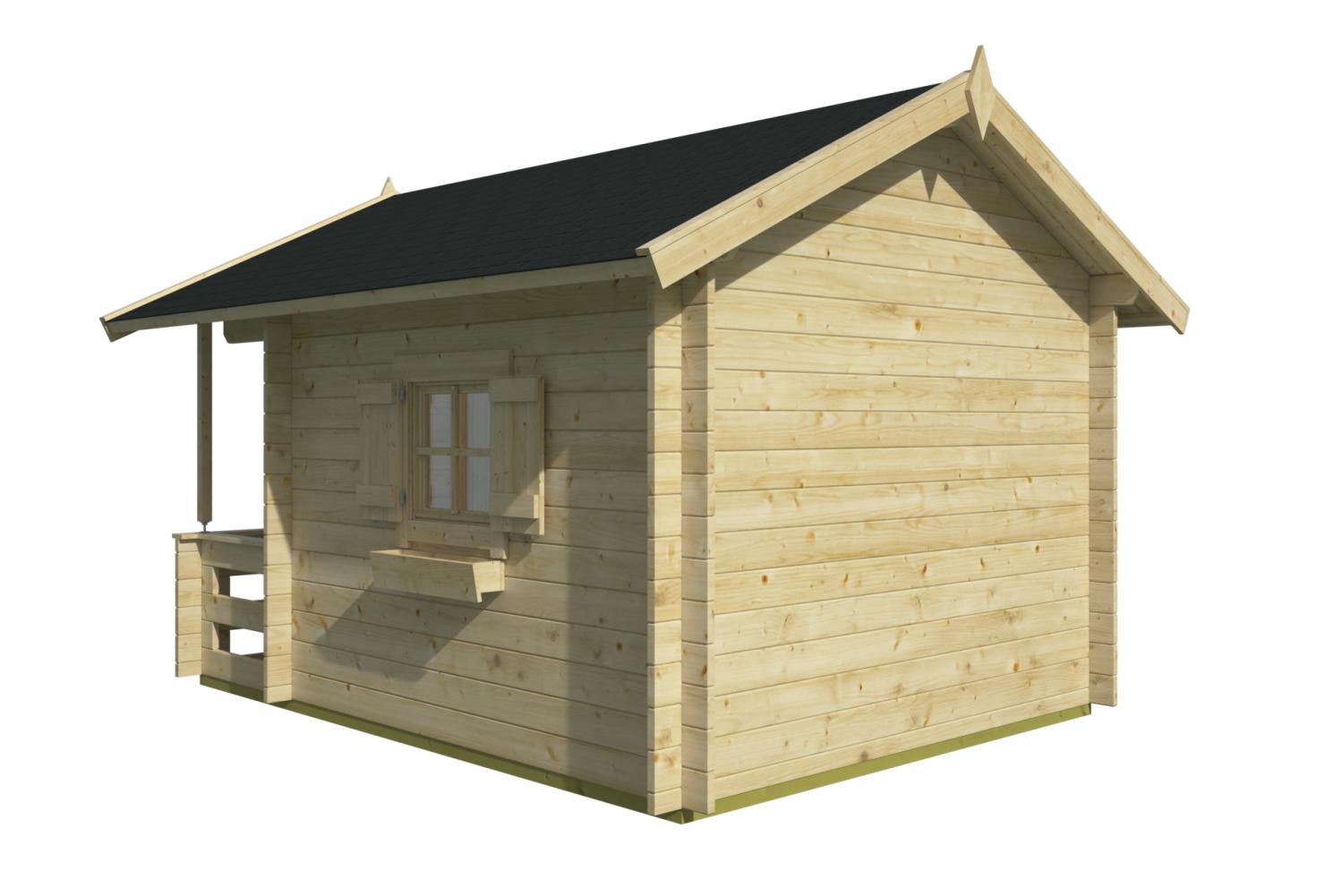 LEGEHUS i 28 mm bjælker PETER-HOLMBERG 