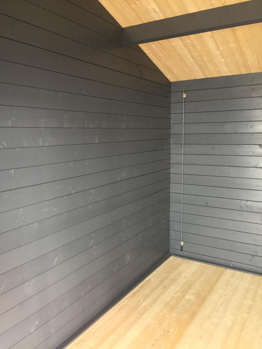 1,66 m² Hytte Gulv pakke Sæt 26 mm længde 2500 mm med endenot PEFC