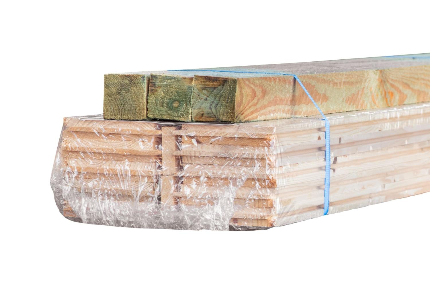 1,66 m² Hytte Gulv pakke Sæt 26 mm længde 2500 mm med endenot PEFC  PETER-HOLMBERG 