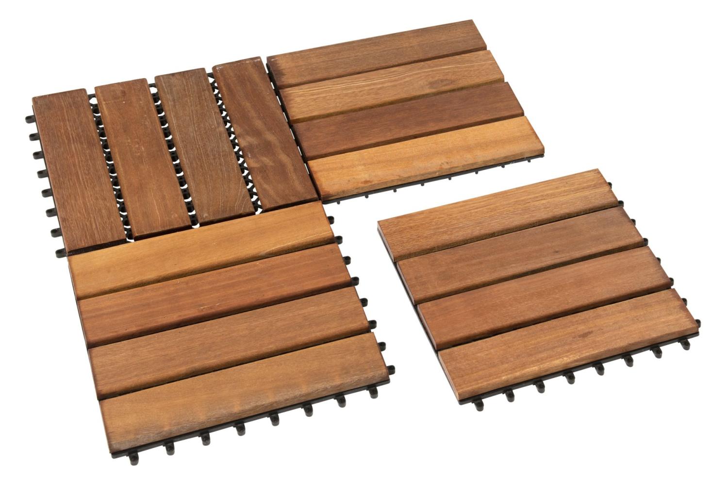 Bangkirai Træflise Hårdttræ 30x30 PETER-HOLMBERG