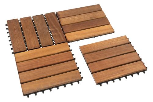 Bangkirai Træflise Hårdttræ 30x30 PETER-HOLMBERG