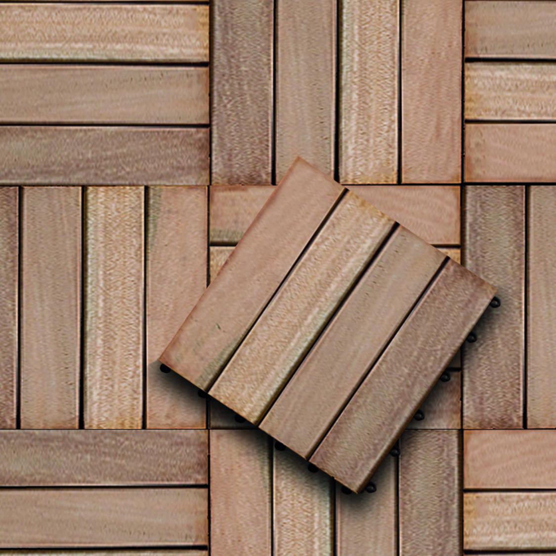 Bangkirai Træflise Hårdttræ 30x30 PETER-HOLMBERG