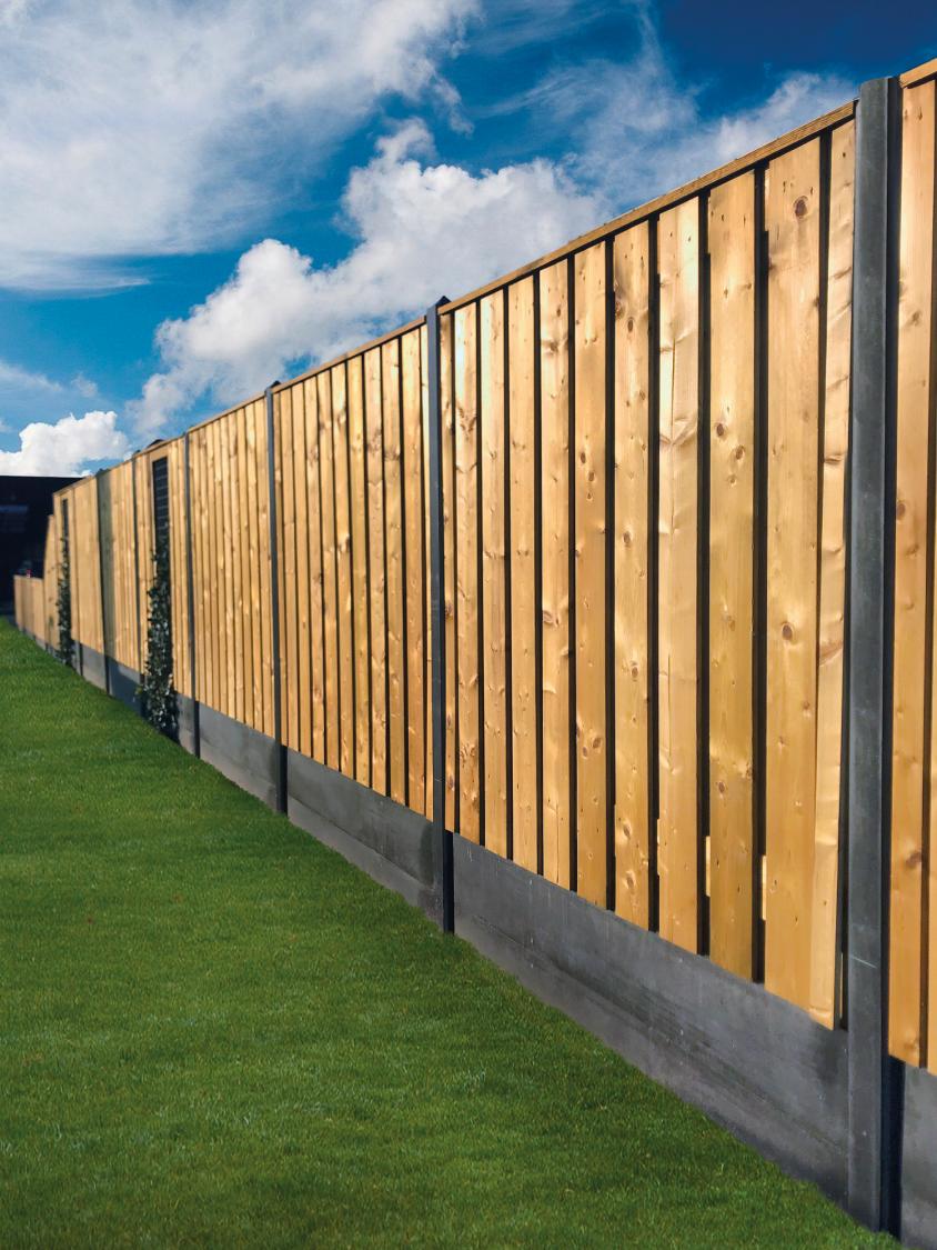 Ende Betonstolper 10x10 cm  Koks Grå  Model IJssel Flere Størrelser PETER-HOLMBERG