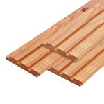 22x140x4000 mm TGU med 3 spor Red Class Wood  PEFC