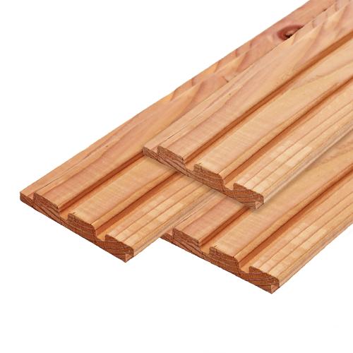 22x140x4000 mm TGU med 3 spor Red Class Wood  PEFC