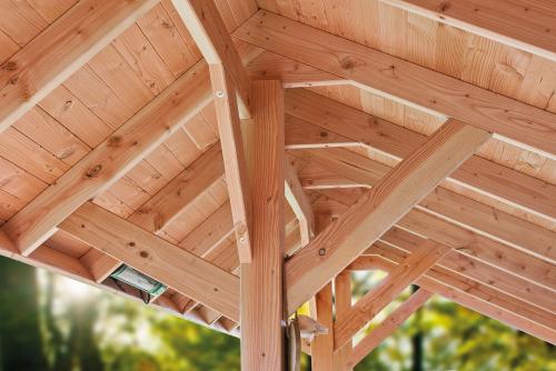 Douglas Stolper 120 × 120 mm – PEFC-certificeret | Kraftige træstolper til hegn & konstruktion