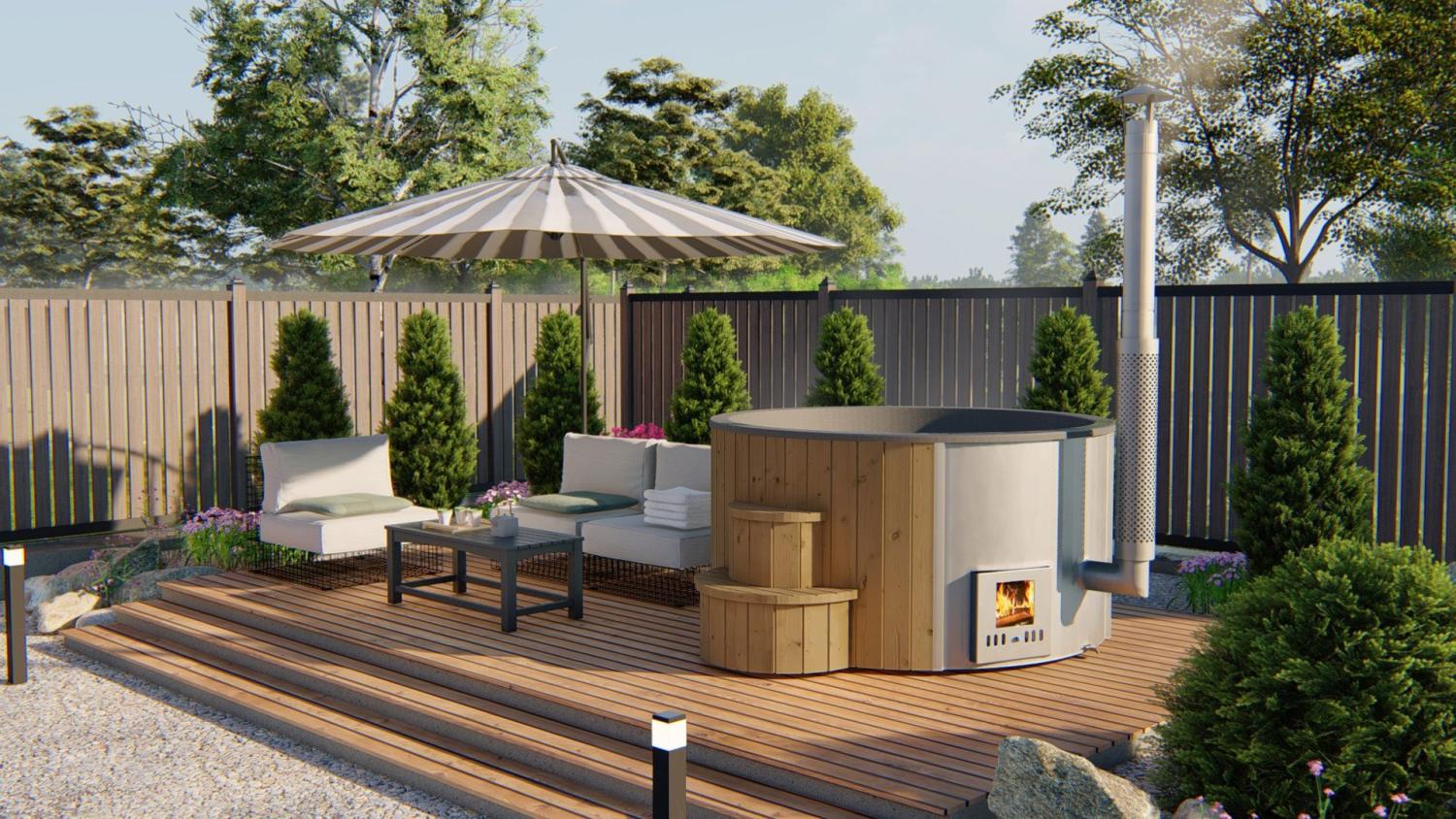 Vildmarksbad Delux Termotræ Ø200 PETER-HOLMBERG