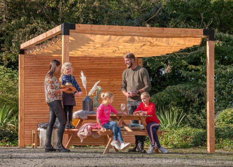 150x150 mm Pergola Galvaniseret 3-vejs hjørnemodel