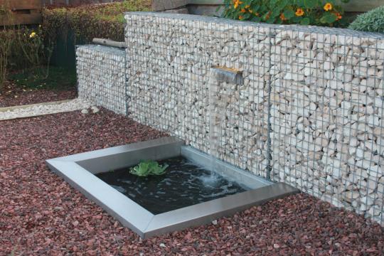 Gabion System 30x200 cm Gabion 4,5 x 4,5 cm Tråd element , trådtykkelse 4,8 mm