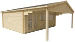 Havehus  29,9 m2 Sachsen 598x500x290cm 44 mm med veranda PETER-HOLMBERG