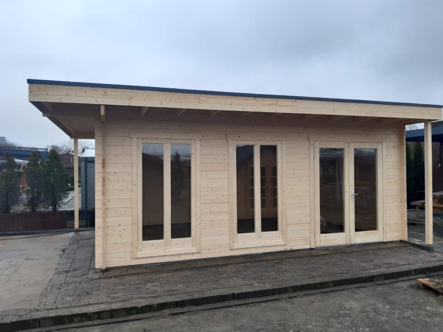 HILDEGARD Bjælkehytte / havehytte 44 MM 5.9 M X 4 M PETER-HOLMBERG