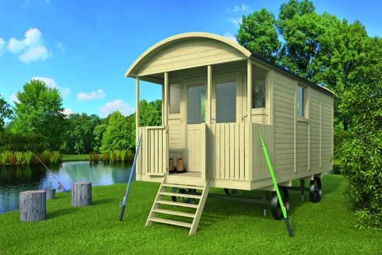 500 x 240 cm 12 m2 HUSVOGN / SIGØJNERVOGN M / veranda