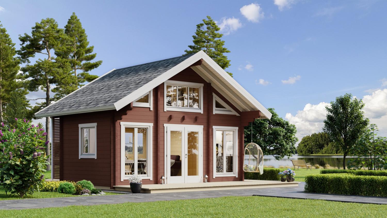 Sauna / Camping Hytte 70 mm 570 x 350 cm PETER-HOLMBERG