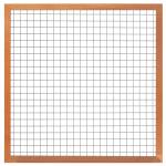 Rionet i Hårdttræs ramme 180 x 180 cm PETER-HOLMBERG