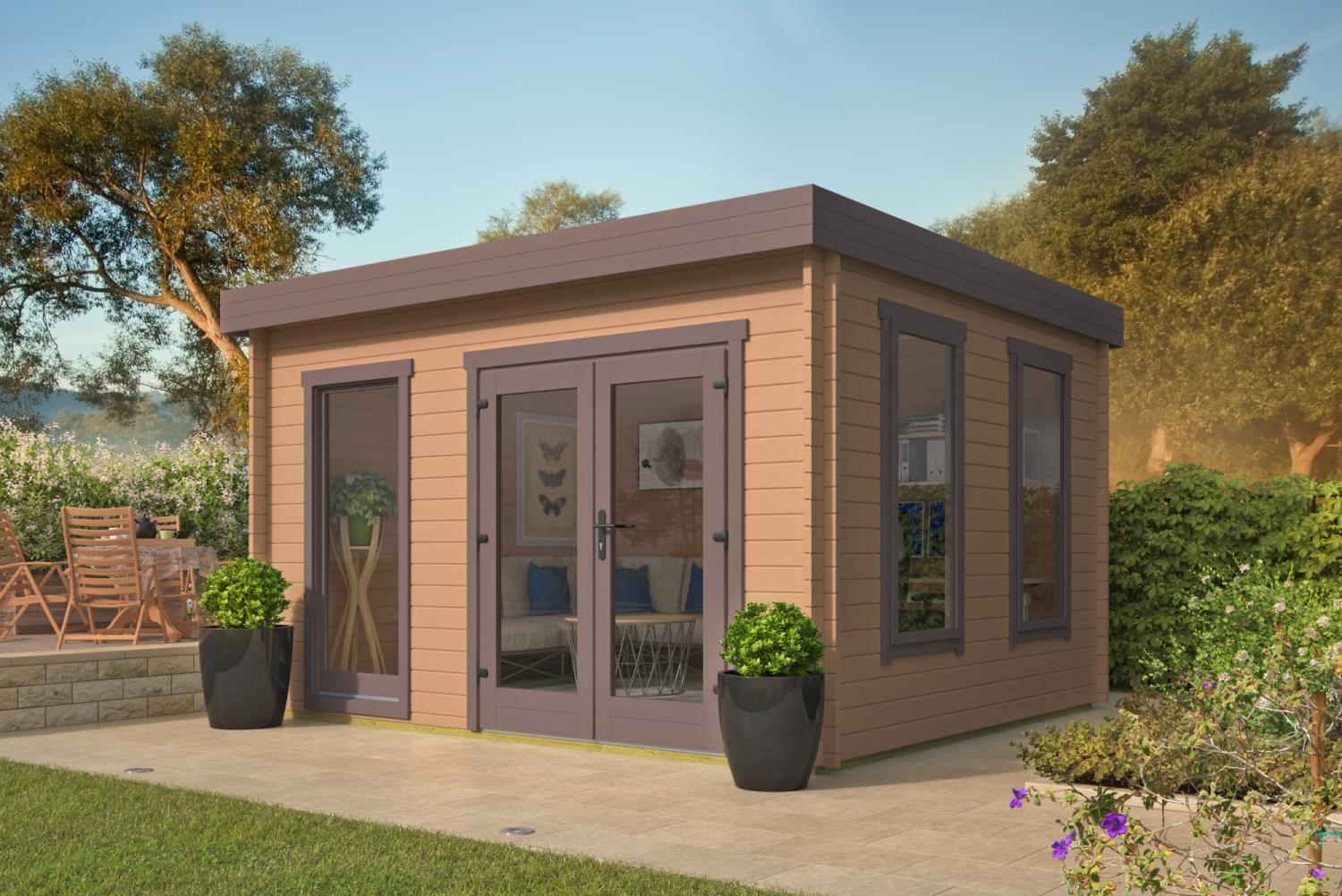 Havehytte Bruce 40 mm 400 x 350 cm 12,5 m2 PETER-HOLMBERG