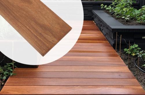 Cumaru Hårdttræ Terrassebrædder 21 x 145 mm FSC® PETER-HOLMBERG