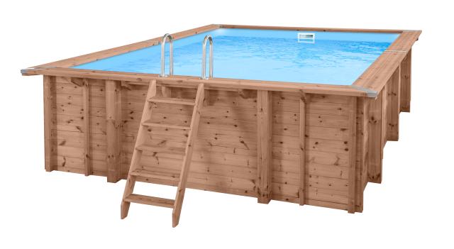 600x419x131cm Luksus swimming pool  i træ