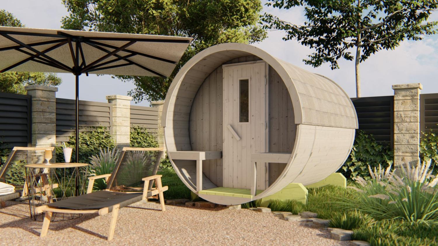 Thermowood sauna Tønde Ø195x250 PETER-HOLMBERG