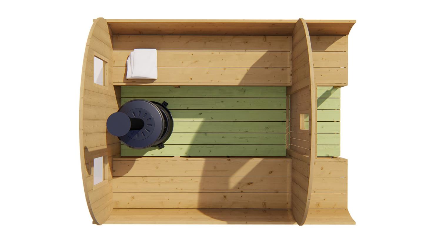 Thermowood sauna Tønde Ø195x250 PETER-HOLMBERG