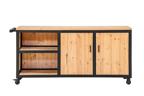 Udekøkken i Douglas & Stål – 180 cm på Hjul | Byggesæt PETER-HOLMBERG.DK