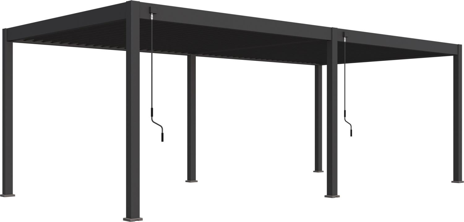 PERGOLA Alu Toronto fritstående 360 ​​x 720 x 255 cm antracit