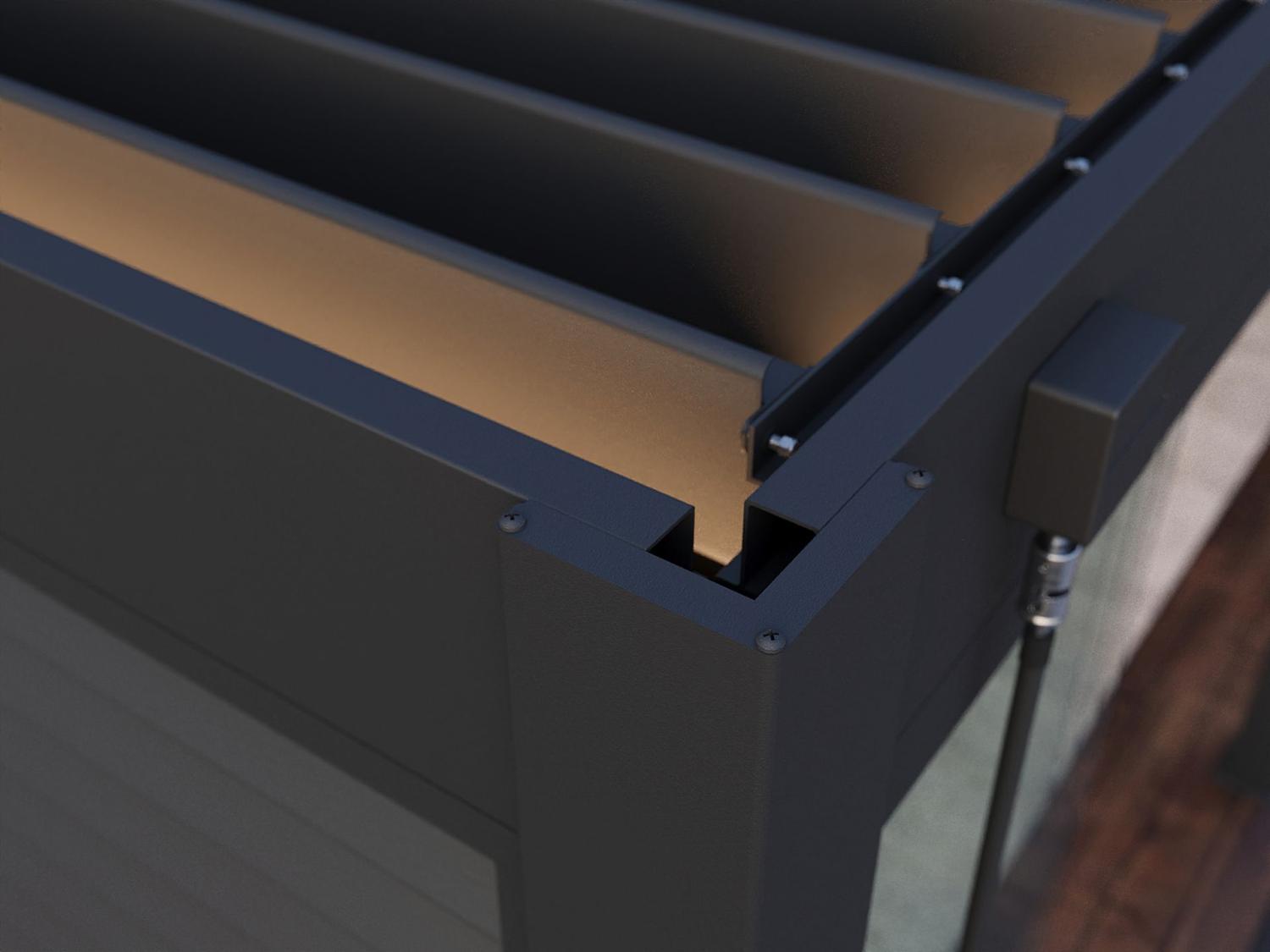 PERGOLA Alu Toronto – Vægmonteret Luksus PETER-HOLMBERG