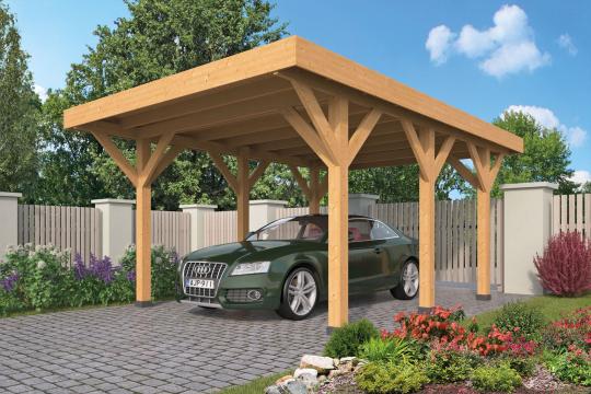 Carport  Douglas fint savet 450 x 600 cm