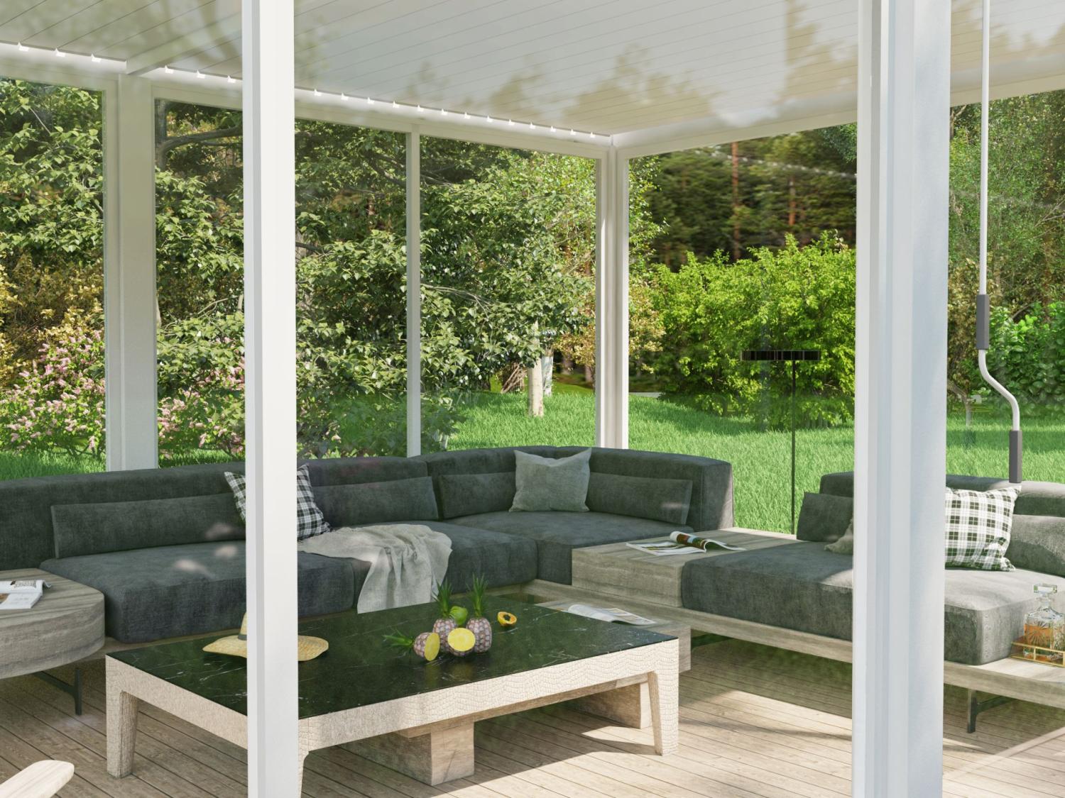 Alu Pergola Toronto – Fritstående Elegance i Hvid PETER-HOLMBERG 