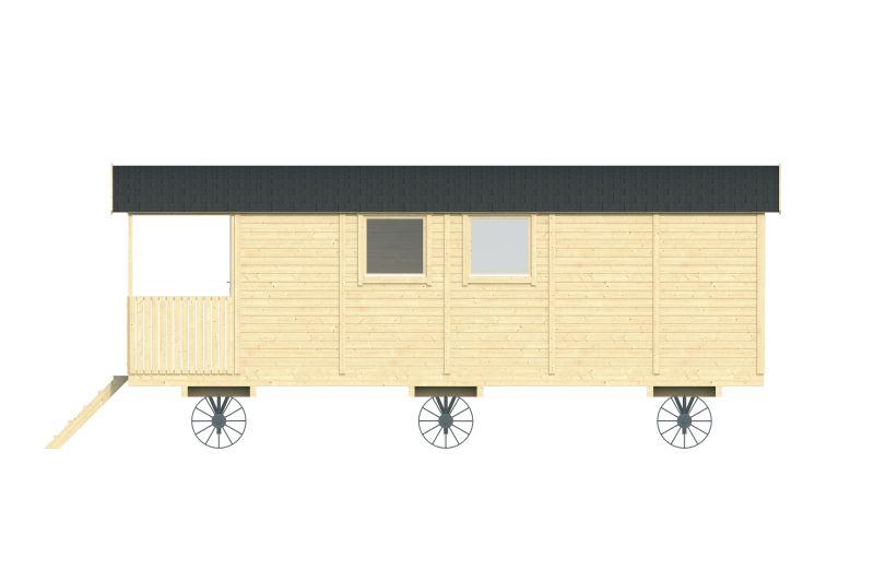 720 x 240 cm 17,3 m2 Cirkusvogn - Husvogn PETER-HOLMBERG