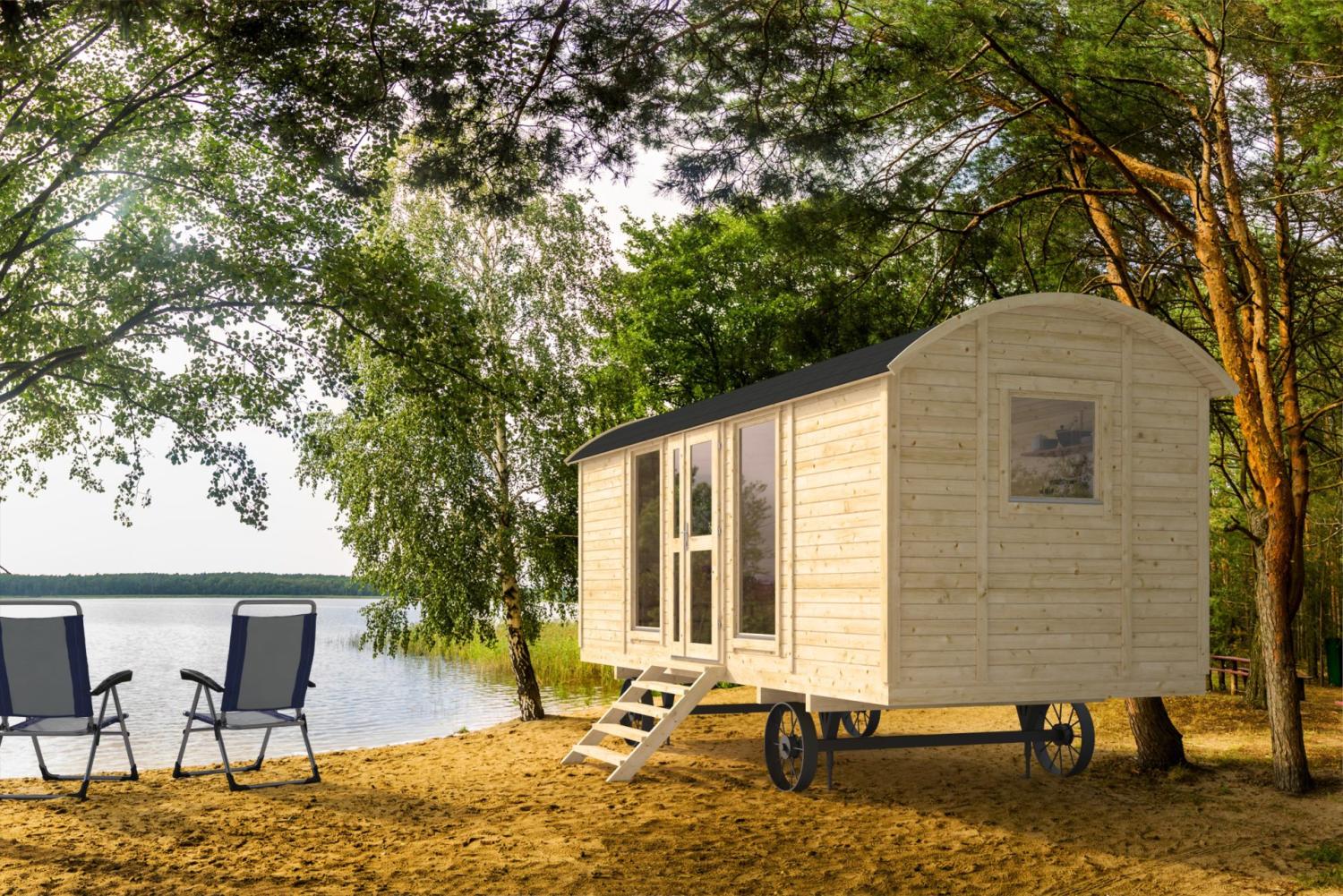 600 x 240 cm 14,4 m2 Husvogn - Cirkusvogn PETER-HOLMBERG