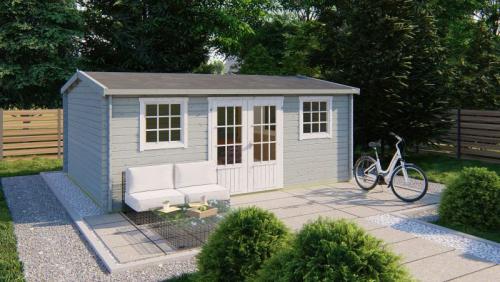 Bjælkehytte - Havehus 558 x 430 cm PETER-HOLMBERG 