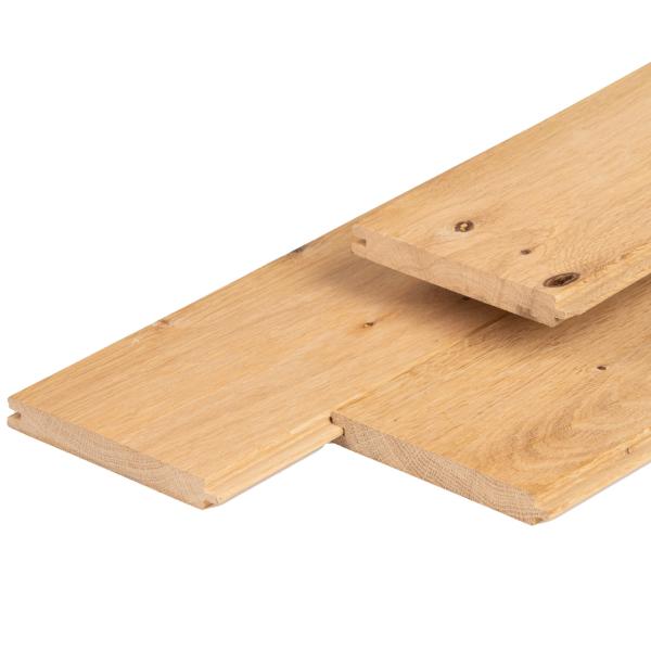18x130 x 2500 mm Egetræ Beklædningsbrædder Med fer og not Nedtørret,FSC®