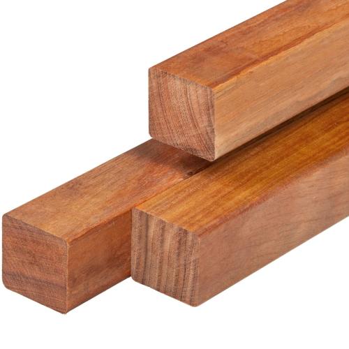 85x85 mm Azobé hårdttræ stolpe høvlet, 4 afrundede hjørner I Flere Varianter PETER-HOLMBERG