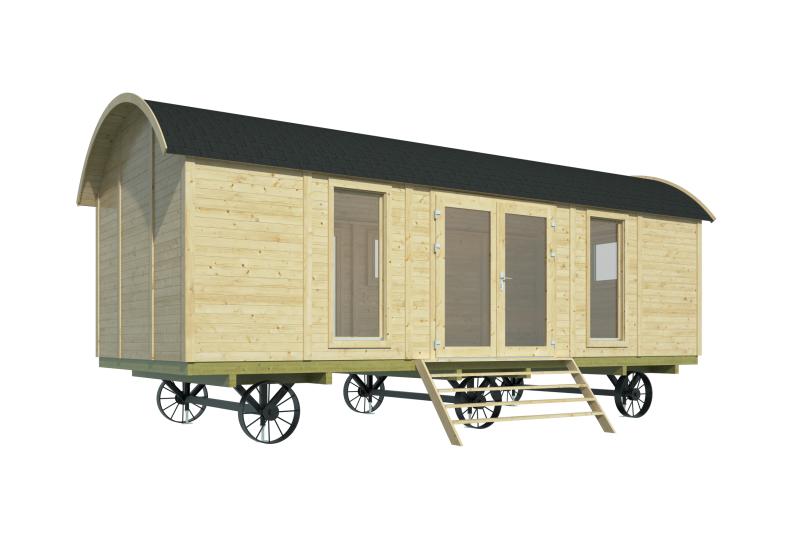 720 x 328 cm Cirkusvogn Dan ca 23,6 m2 PETER-HOLMBERG