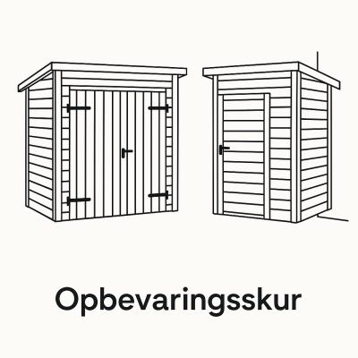 Opbevaringsskure i Træ & Metal