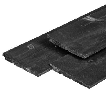 Klink Beklædning 11/22 x 195  mm sort malet  Grantræ Tørret Flere Varianter  FSC